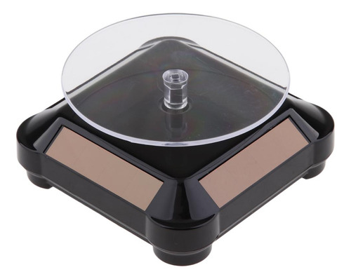 Suporte De Banco De Telefone Giratório Solar De 360 Preto