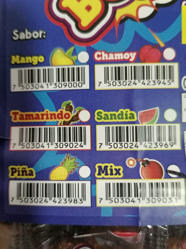 Tarry Bombs Mix 200 Piezas Bolitas De Dulce De Tamarindo