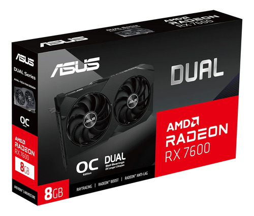 Tarjeta De Video Asus Geforce Dual Rx7600 Amd Radeon 8gb