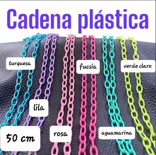 Cadena Plástica X 25 Tiras De 50cm