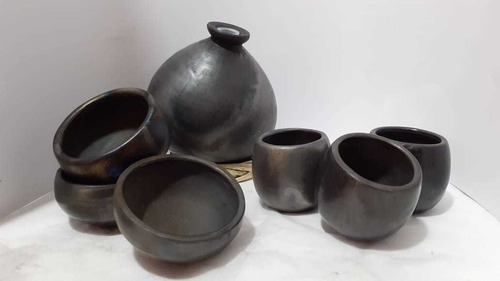 Imagen 3 de 6 de 6 Mezcaleras Y 1 Afuera De Barro Negro Oaxaca 100% Artesanal