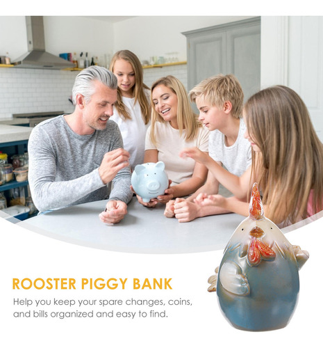 2025 Banco De Monedas De Porcelana Cock Piggy Bank