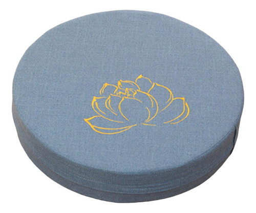 Cojín De Meditación Con Funda Extraíble Azul 10cm