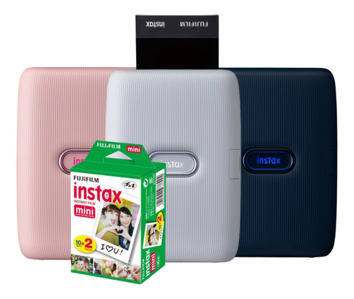 Impressora Instax Mini Link Smartphone + Filme De 20 Fotos