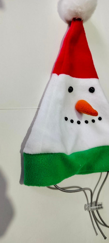 Gorro Muñeco Nieve Mascota Posada Perro Gato Navidad