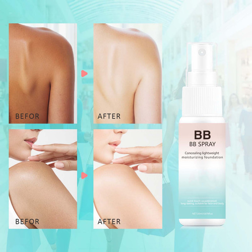 Spray Corrector N, A Prueba De Sudor, Liso, Aislante Facial