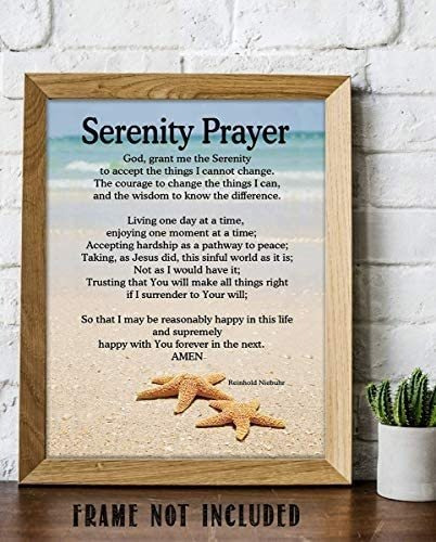 Imagen 7 de 7 de Oración De La Serenidad De Beach-8 X 10 Cartel -art Imprim