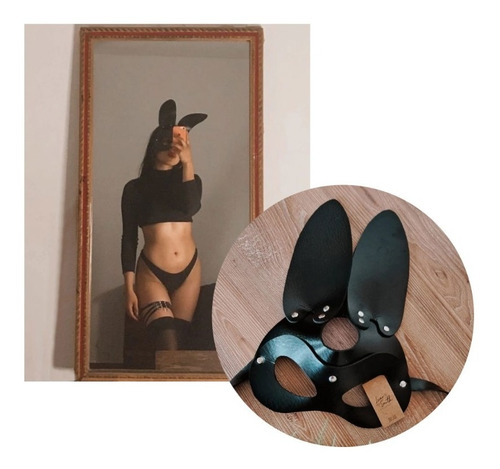 Máscara Conejo Sexy Sorpresa Orejas Playboy Antifaz 