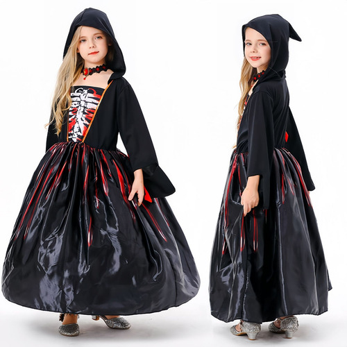 Ropa De Niña Bruja Infantil De Halloween Cosplay