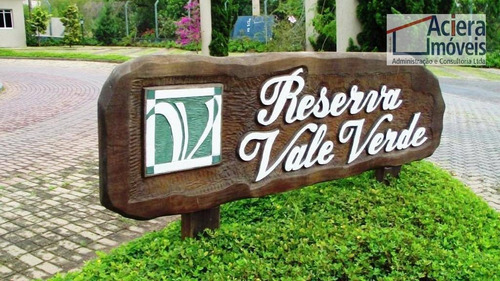 Terreno À Venda, 500 M² - Reserva Vale Verde - Cotia/sp - Te1549