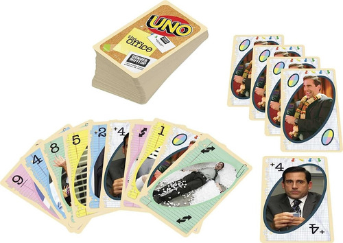 Uno The Office Serie Juego Cartas Coleccion Fans Nueva Regla