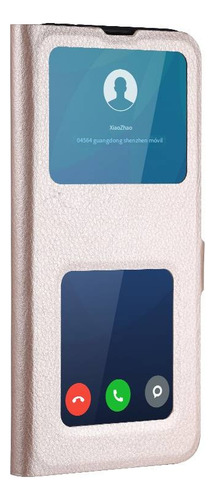 Funda De Piel Para Vivo X20 Plus/x21/x23 Con 2 Ventanas De Visualización Y Función Atril