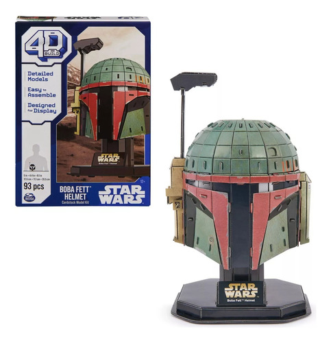 Star Wars 4d Build Rompecabeza Star Wars Boba Fett 93 Piezas