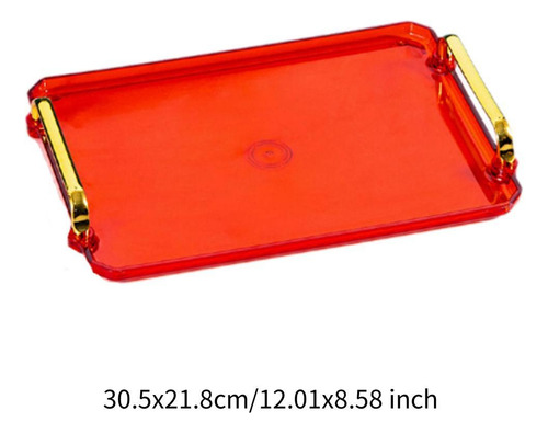 Bandeja Para Servir, Organizador De Baño, Bandeja M Rojo