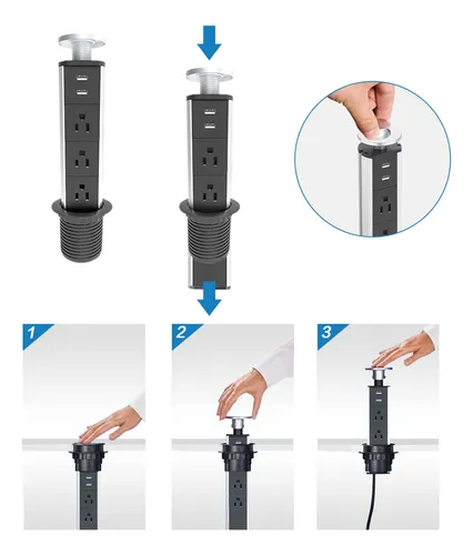 Multifuncion Toma De Corriente Torre Para Mesa Us Plug De
