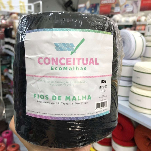 Fio De Malha Residual 1kg - Conceitual Crochê, Tricô, Bolsas