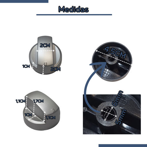 Botão Cooktop Electrolux Gt75x Gt60x Gt75p 1 Un