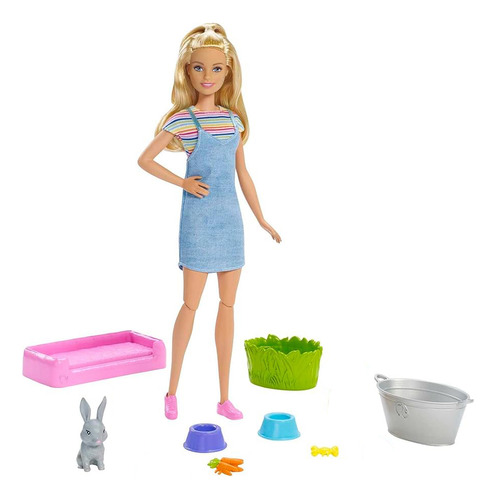 Barbie Baño De Mascotas Mattel Fxh11 (Usado)