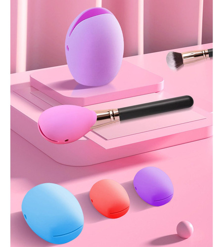 3 Piezas De Funda Protectora De Silicona Para Brochas De