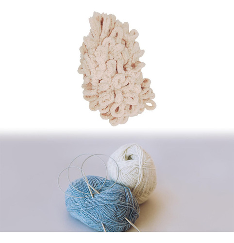 Hilo De Bucle Hilo De Tejer Hilo Ligero Para Crochet Caqui