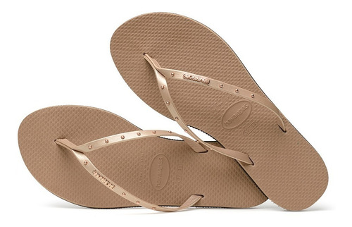 Ojotas Mujer Sandalias Havaianas You Maxi Rose Gold