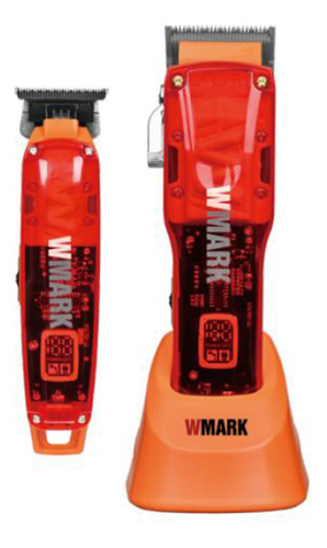 Kit Maquina De Corte E Acabamento Wmark Ng 604 Laranja Base