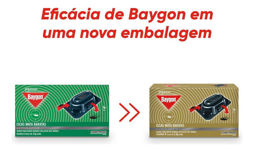 Kit Baygon Inseticida Ultra 360ml + Isca Mata Baratas 6un
