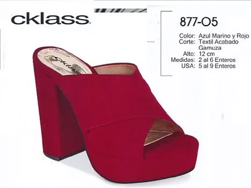 Outlet/saldos Mchn ..zapatos Cklass Rojos 877-05