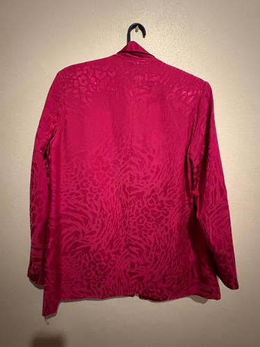 Blazer Animal Print Saco Rosa Zara Talle S Chaqueta