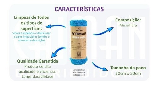 Imagem 6 de 7 de Kit Limpeza Geral 4 Tipos De Panos + Esponja Mágica