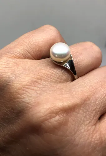 Anillo perla japonesa new arrivals