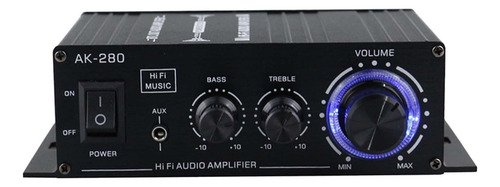 Potencia De Audio Estéreo Ak-280, Amplificador Receptor De