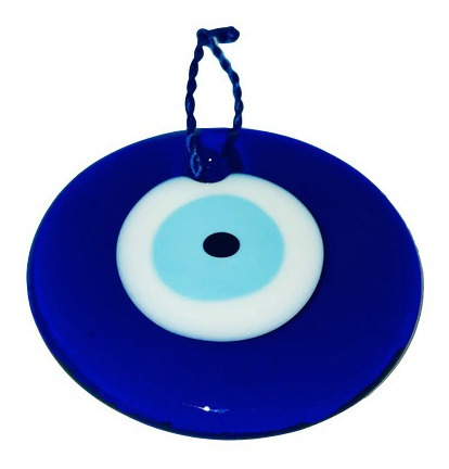 Imagen 1 de 2 de Amuleto Ojo Turco Grande Proteccion 12 Cm Diametro Vidrio