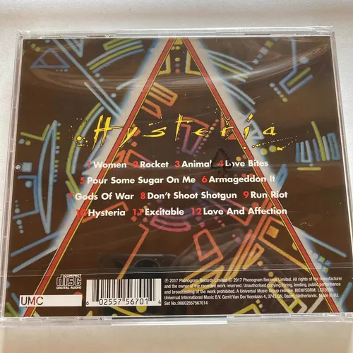 Def Leppard - Hysteria - Cd Original Importado