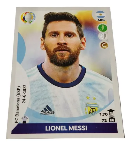 Figurita Lionel Messi Panini Copa America Preview 2021 #23 Lionel Messi ...