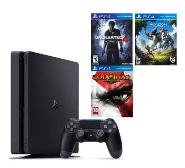 Ps4 500gb + 1 Mando Genérico + 1 Mando Original + 4 Juegos