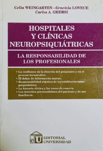 Libro - Hospitales Y Clínicas Neuropsiquiátricas