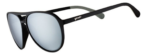 Óculos De Sol Goodr - Add The Chrome Package Cor da armação Preto Cor da haste Preto Cor da lente Cinza Desenho Aviador