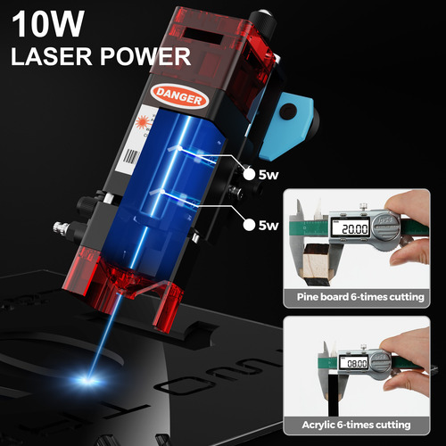 Máquina Grabado Láser Inteligente Twotrees Tts-10 Pro 10w
