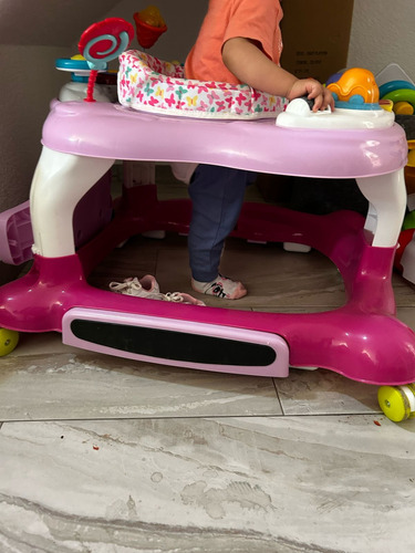 Remato Andadera Mecedora Multiactivity Prinsel 3 En 1 Rosa (Usado)