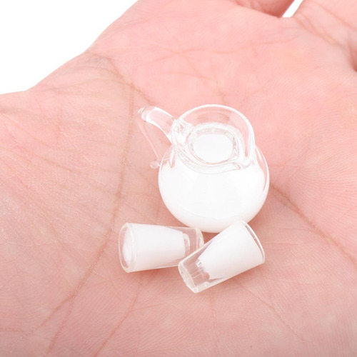 3 Juegos De Botellas Y Tazas De Bebidas En Miniatura Para