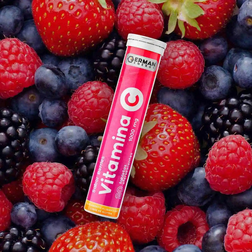 Vitamina C Sabor Berries 1000mg German Energy 20un