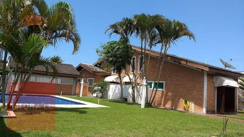 Casa Com Piscina, 5 Dormitórios À Venda, 209 M² Por R$ 750.000 - Cibratel Ii - Itanhaém/sp - Ca1625
