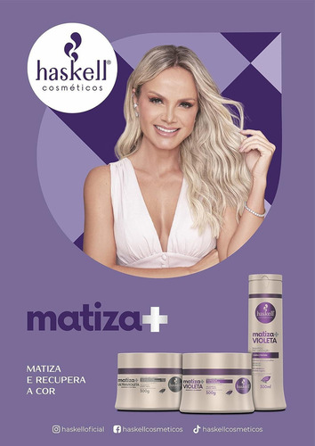 Haskell Matizador Cabelo Loiro Prata Com Kit De Aplicação