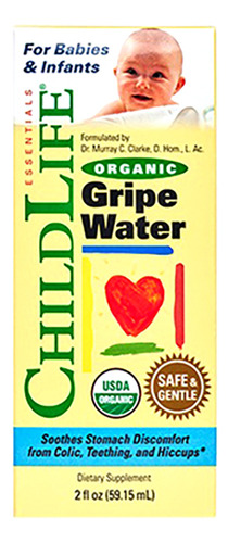 Childlife Gripe Water (molestia Estomacal) Para Bebés 59 Ml