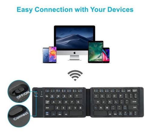 Z Teclado Bluetooth Inalámbrico Plegable Para iPhone