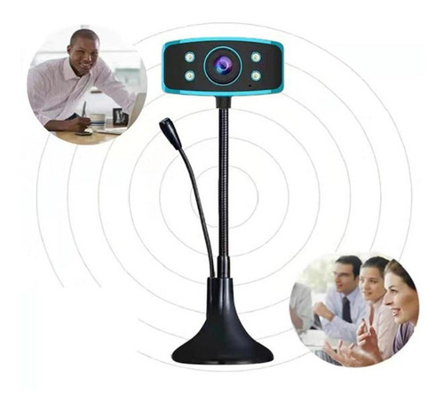 Cámara Web Con Micrófono Y Enfoque, Mxpwb-001, Full Hd, Usb Color Naranja