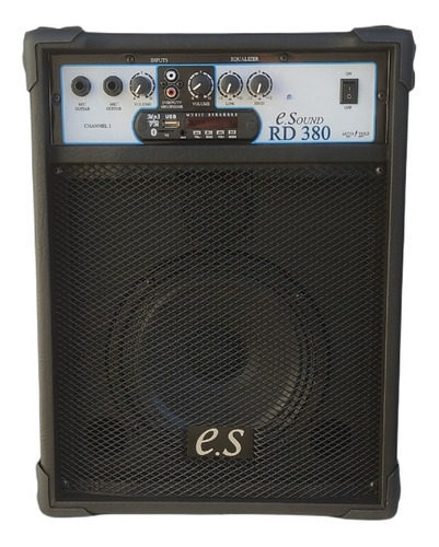 Caixa Multiuso Amplificada Bluet + Usb + Sd + Fm 8'' 50w Rms Cor Preto Voltagem 110v/220v (bivolt