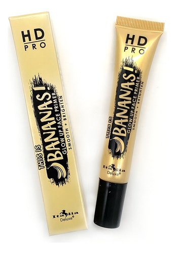 Primer Facial This Is Bananas Hd Pro Italia Deluxe Glow Up Face Primer Hidratante Dorado
