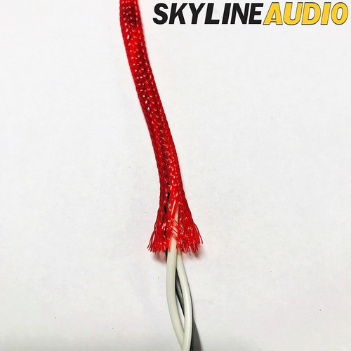 Imagen 6 de 7 de Nylon Malla Cubre Cable Piel De Serpiente Rojo 05mm X-1m 3d